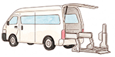 送迎車イラスト